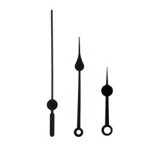 A set of 3 arrows for 52/78/78 mm hours, packing 10 pcs, black