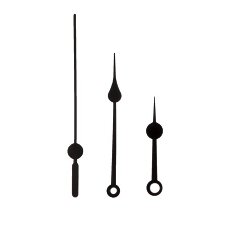 A set of 3 arrows for 52/78/78 mm hours, packing 10 pcs, black