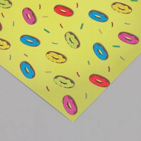 Scrapbooking paper "Donuts" density 180 grams set 10 pcs 15.5x17 cm-3