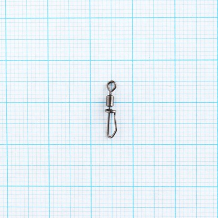 Вертлюг с застежкой Волжанка Rolling Swivel With T-Shape Snap №12, тест 9 кг, 10 шт-1