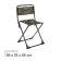 Folding stool, oak leaves