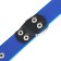 A collar made of artificial leather with a wool for engraving 52 x 2.5 cm, Osh 35-45 cm, blue
