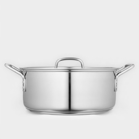 Poster "General catering", 8 l, d = 30 cm, h = 12 cm, metal cover, with a heat distribution layer, induction