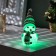 Christmas tree toy "Red Snowman" 8 cm, batteries, glow of multi (RGB)