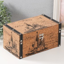 Casket wood to the leatherette under the cork 