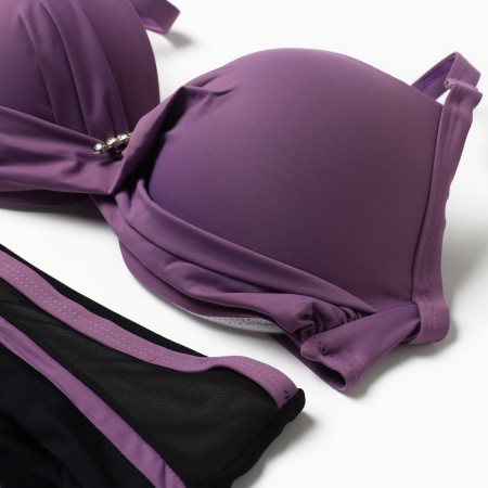 Separate female swimsuit, purple color, size 52-1