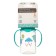 A bottle of feeding "Tender Cloud", a classic throat, with pens, 150 ml., 0 months, Biryuzovoy color
