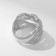 Ring Metal "Trend" triple weave, silver color, size 18