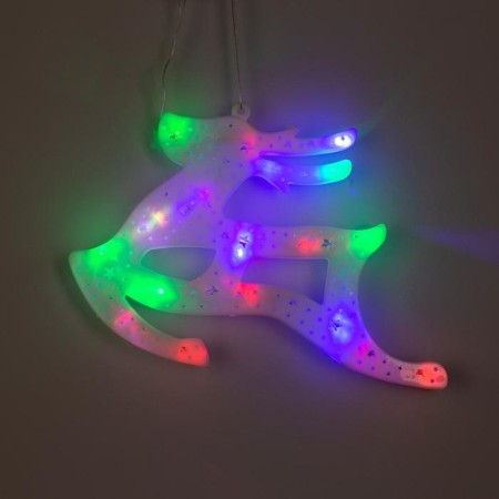 LED figure "Deer" 30 × 23 cm, plastic, 220 V, glow of multi (RG/RB)