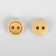 A set of wooden buttons "Circle", 2 punctures, d = 10 mm, 10 pcs, the color is light-beam