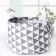 Storage basket with handles "Geometry", 20 × 20 × 17 cm, color gray color