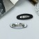 Invisibility for hair "Adeli" (set 2 pcs) matte oval, 5 cm, black