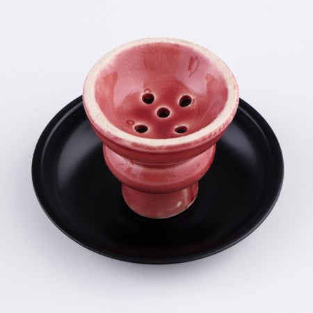 Hookah "tart", 28 cm, d bowl-5 cm, red-5