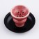 Hookah "tart", 28 cm, d bowl-5 cm, red