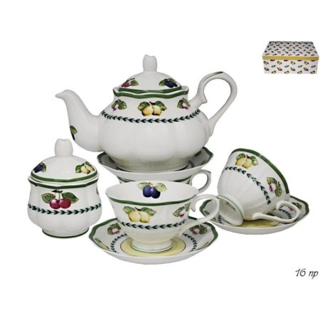 Tea Service Lenardi Fruit, 16 items