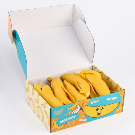 Antistress toy "Banana", with paste, in showbox-5