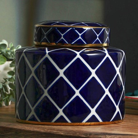 Vase for flowers with a lid "Ludwig" 15 x 15 x 16 cm-3