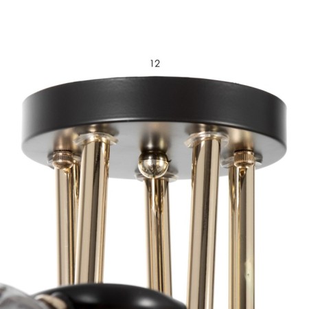 Roni chandelier 5he27 40w Black 62x62x23cm Bayerlux-7