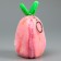 Soft toy "Bunny Klubnik" on the key fabric, 11 cm