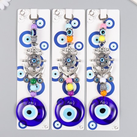 Suspension from the evil eye "Anchor and helm" 24.5 cm mix-4