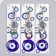 Suspension from the evil eye "Anchor and helm" 24.5 cm mix