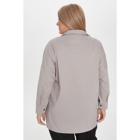 Female shirt, size 62, gray color-4