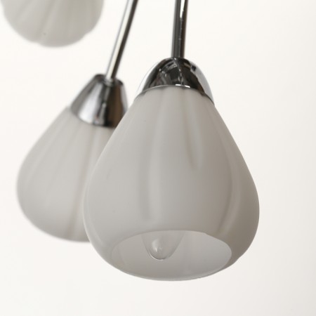 Caus -chandelier "Wellington" 8x60W E14 chrome 70x70x22cm.-2
