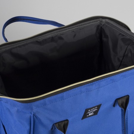 Bag-rug 2 in 1 on wheels 18 ", lightning department, external pocket, blue color-4