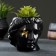 Kashpo - Organizer "David's head" Black with gold, 11x10x11cm