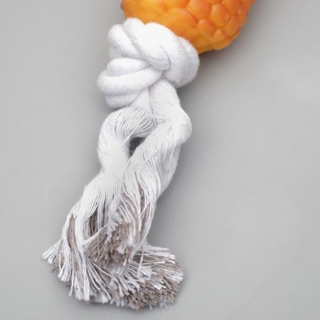 Toy on the rope "corn" for dogs, 30 cm (corn 14 cm)-3