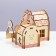 Complex-site for rodents, 14 x 13 x 10.5 cm, plywood