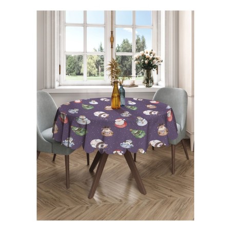 Tables on the table "Toys on the Christmas tree", Round, Saten, D = 150 cm-2