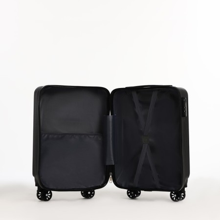 Small 18 suitcase, lightning department, 4 wheels, black color-7