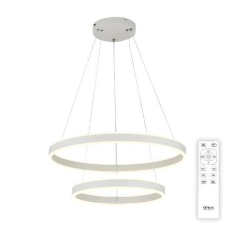Suspended Citilux “duet” CL719640, 60x60x17 cm, 1x108W, LED, white color