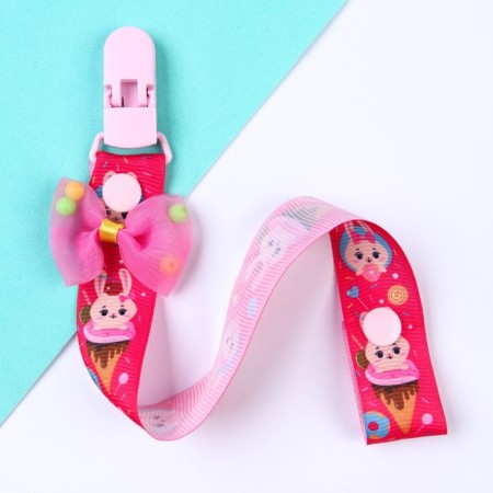 Holder for the nipple - dummy "Bunny Polly", on the tape