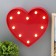 Nightlight "Big Heart" LED from batteries 2haa white 20x4x28 cm Risalux