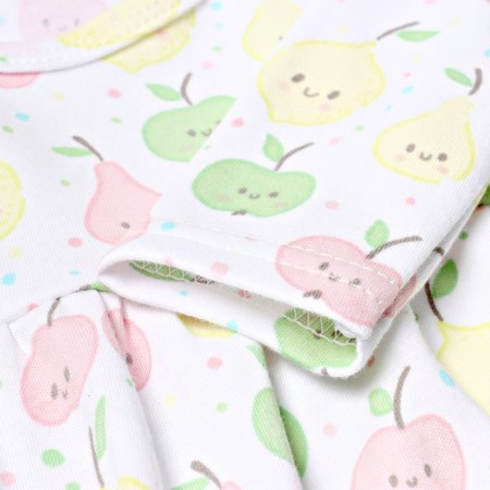 Bloom Baby Dress Fruit with DL. Sleeve, p. 92 cm, milk-3
