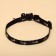Fly collar "fish" luminous, with a bell and suspension, 30 x 1 cm, polyester, black
