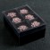 Ceramic ring for napkins "Flower", 5.5 × 4.5 × 6.5 cm, pink color