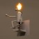 Sconces "man" E27 40W white 14x14x17 cm
