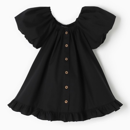 Children's dress KAFTAN "Cute", size 36 (134-140cm), black-4