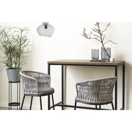 Semi-bank Haugen, 530 × 580 × 920 mm, dark gray / light gray color-6