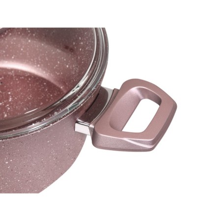 Pan with a lid of Oursson, pink gold 4.2l-5