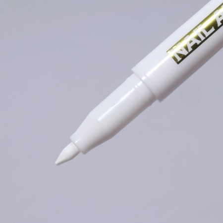 Nail design marker, acrylic, 13.5 cm, white color-8