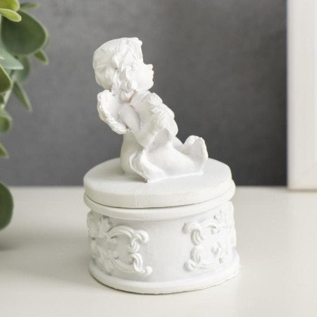 Polystone box "Snowty Angel Musician" MIX 5.5x5x8.5 cm-3