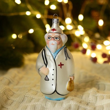 Christmas tree toy "Doctor" 13 cm