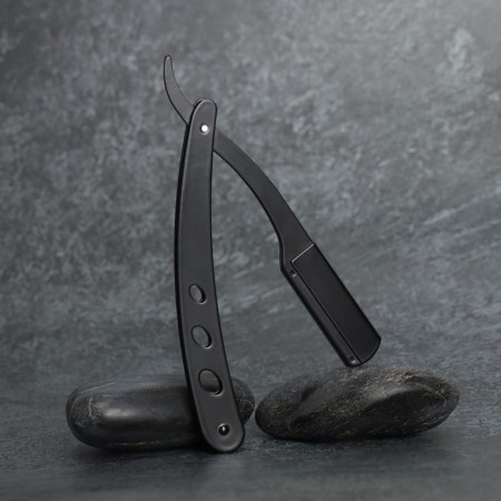 Dangerous razor, shavett, without blades, 13.3 × 21 × 2.8 cm, steel, black color-7