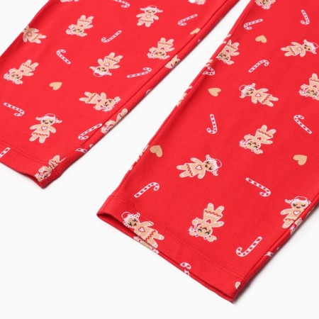 Female home set (jumper/pants), red color, size 52-8