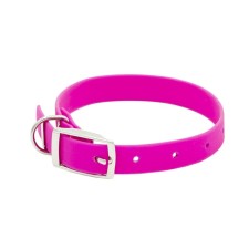 Matnoye collar from biotan, 1.5 cm, Osh 21-29cm, pink