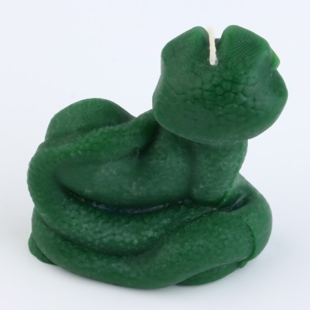New Year's candle interior "New Year: snake cutie", green, 69 x 61 x 36-3